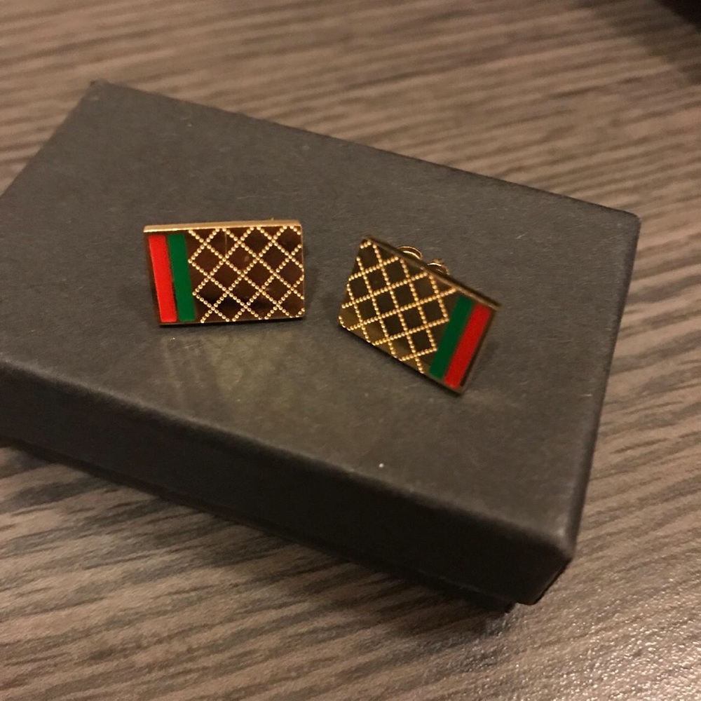 Gold custom earrings